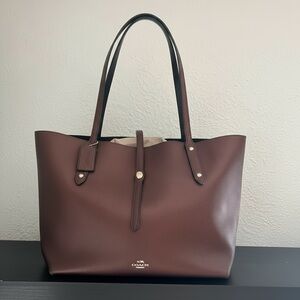 Coach Market Tote Bag in Metallic Bronze
